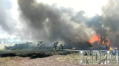 Blaze Erupts at Landscaping Business Near Manor-Pflugerville Line