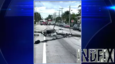 Dump Truck Collision with Electrical Post Disrupts Miami Area